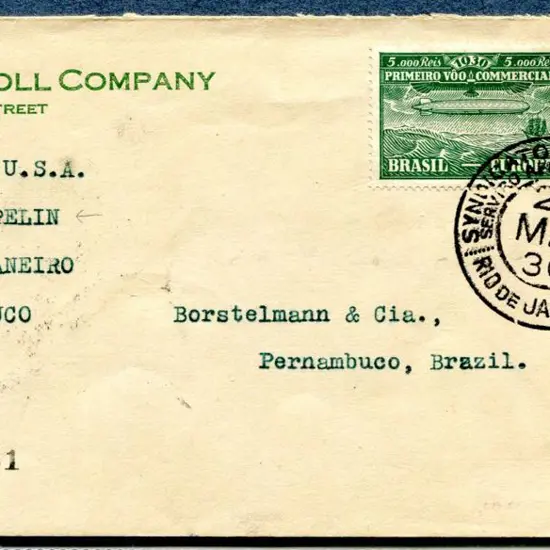 1930 (24th May) Rio de Janeiro to Pernambuco, ...