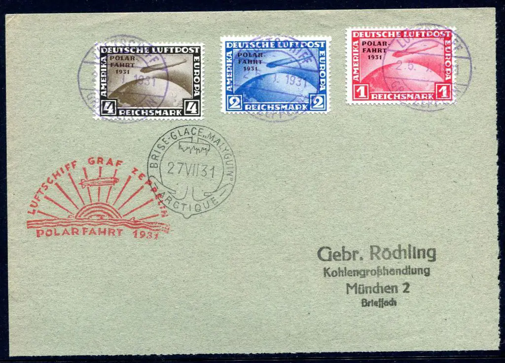 1931 (25th Jan) "Luftschiff Graf Zeppelin Polar ... Image 1++