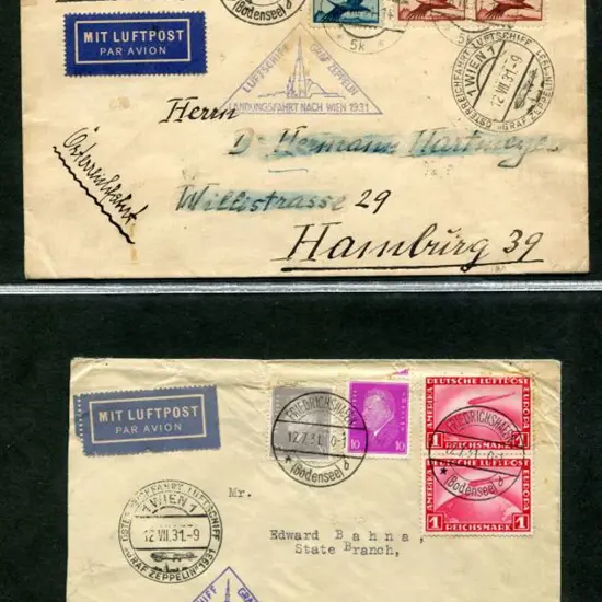 1931 (12th July) As above but 2 covers with ...