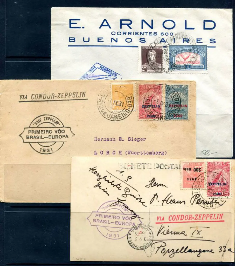 1931 (1st Sept) South American return flights with ... Image 1++