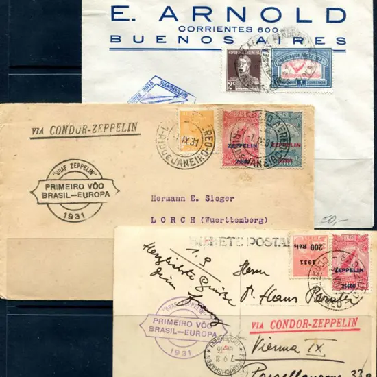 1931 (1st Sept) South American return flights with ...