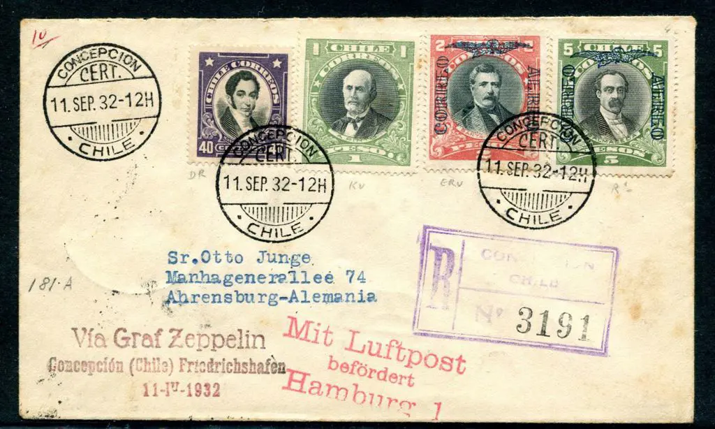 1932 (11th Sept) Fifth South America flight return ... Image 1++