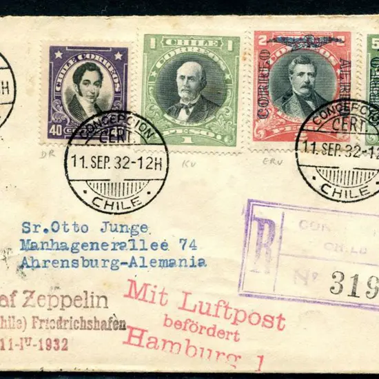 1932 (11th Sept) Fifth South America flight return ...