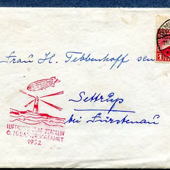 1932 (26th Sept) Friedrichshafen (Bodensee) to ...