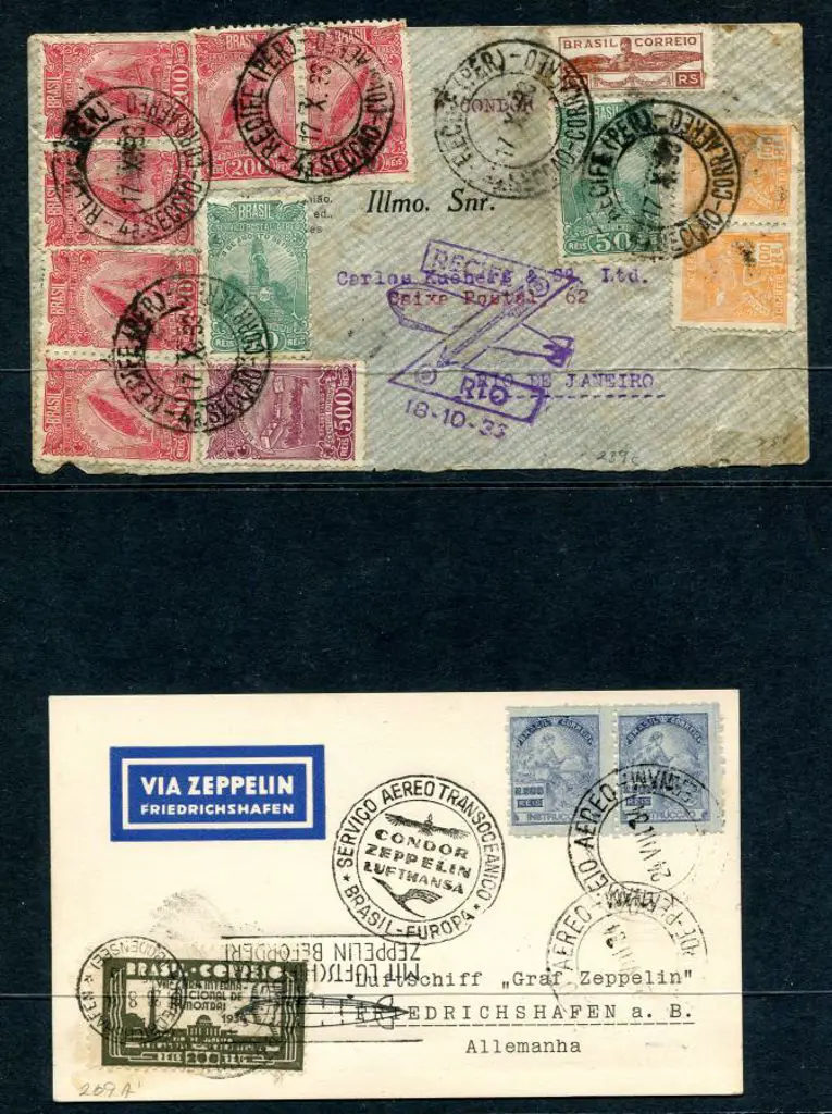 1933 (17th Oct) & 1934 (24th Aug) Recife to Rio de ... Image 1++