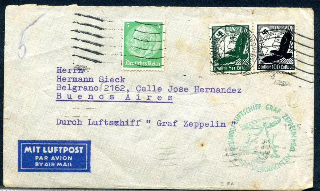 1934 (6th Dec) South America "Christmas Flight" to ... Image 1++