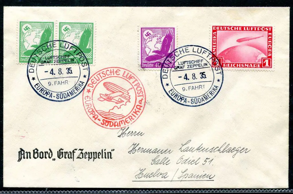 1935 (4th Aug) 9th South America flight cover ... Image 1++