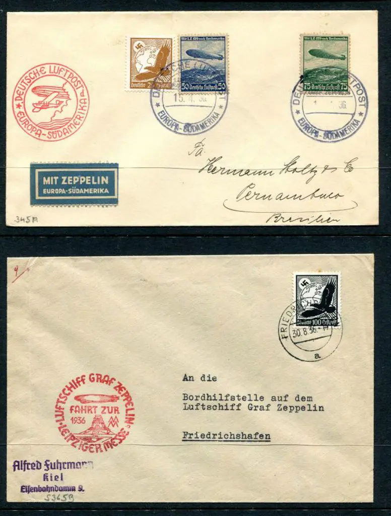 1936 (15th Apr & 30th Aug) Second South America ... Image 1++
