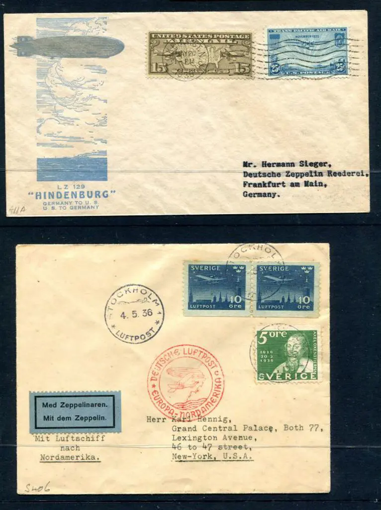 1936 (6th May) "Hindenburg" incoming line from ... Image 1++