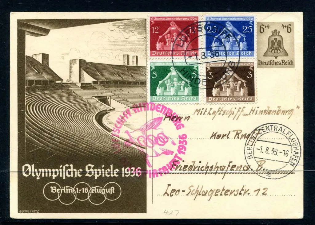 1936 (5th Aug) Sixth North America Berlin Olympics ... Image 1++