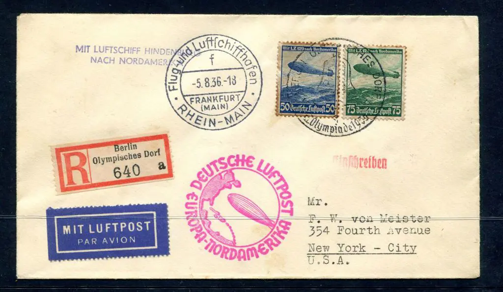 1936 (5th Aug) Sixth North America flight from the ... Image 1++