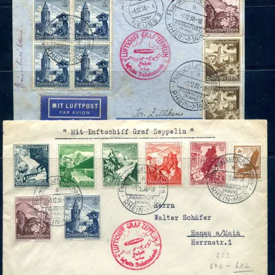 1938 (1st Dec) "Graf Zeppelin II" similar to above ...