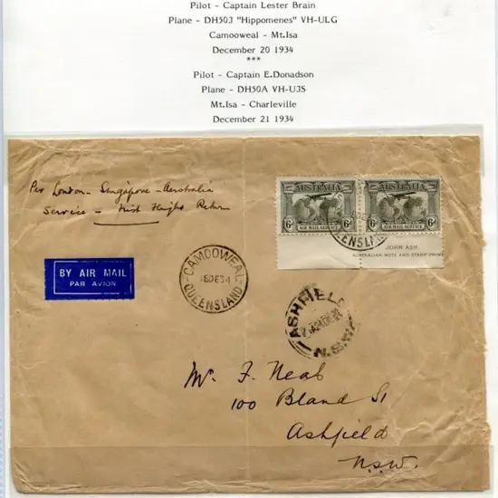 1934 (8th Dec) ditto intermediate but from ...