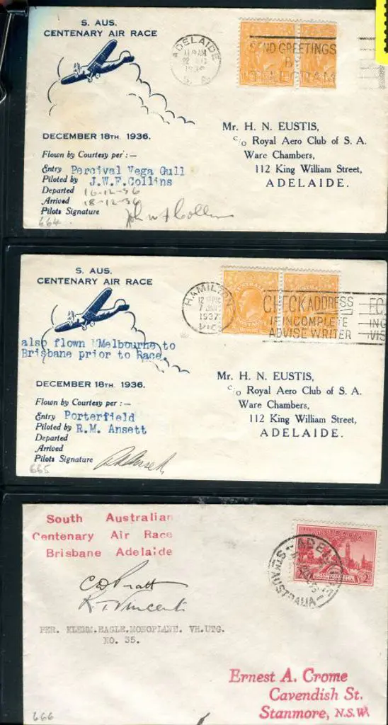 1936 (16th Dec) Brisbane to Adelaide South ... Image 1++