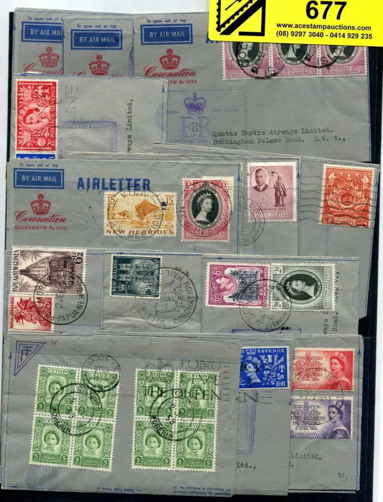 1953 (2nd June) Australia to England & return plus ... Image 1++