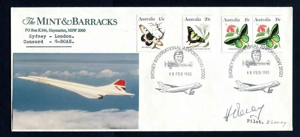 1985 (15th Feb) Sydney to London by Concorde. ... Image 1++