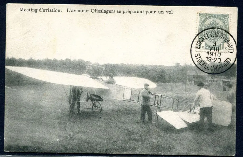 Belgium 1910 (3rd Aug) Aviation meeting b&w ... Image 1++