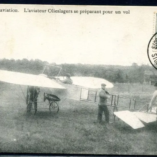 Belgium 1910 (3rd Aug) Aviation meeting b&w ...