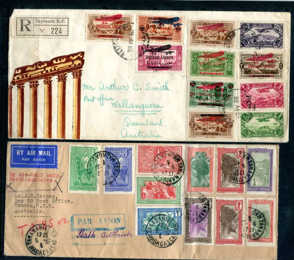 France 1927-1936 group of covers noting 1927 ... Image 1++