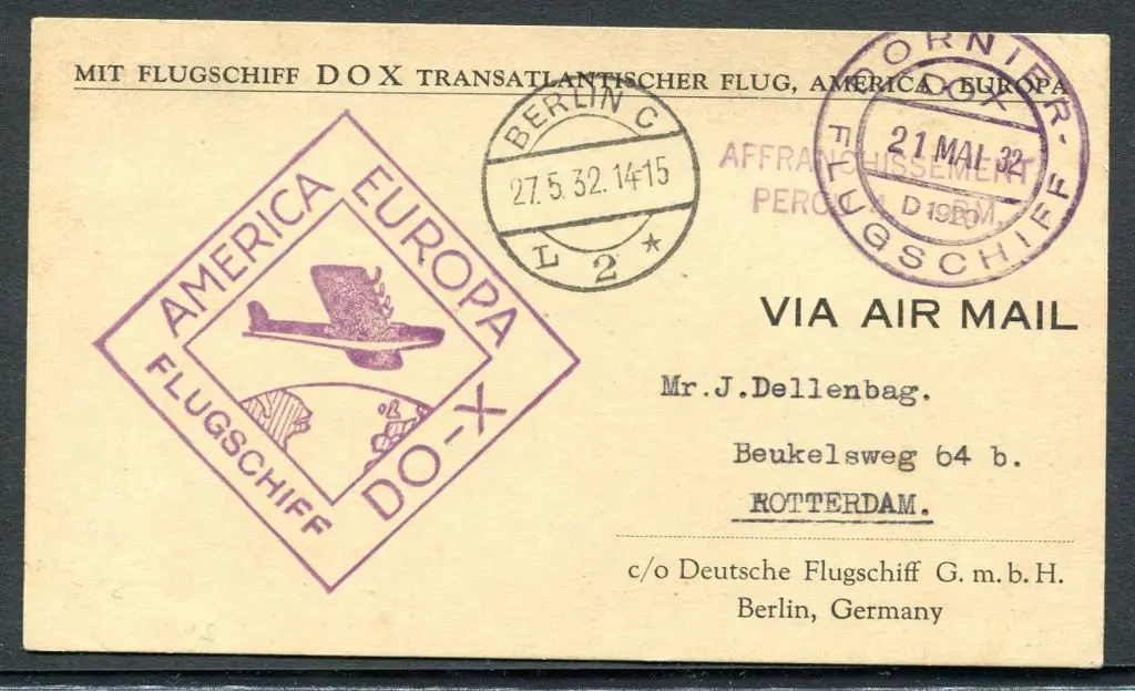 Germany 1932 (21st May) America to Europe by ... Image 1++