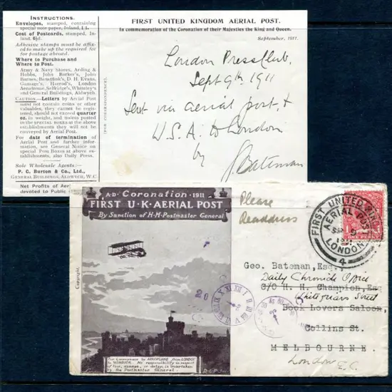 Great Britain 1911 (9th Sept) London to Windsor ...