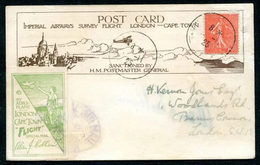 Great Britain 1925 (16th Nov) Marseilles to ... Image 1++
