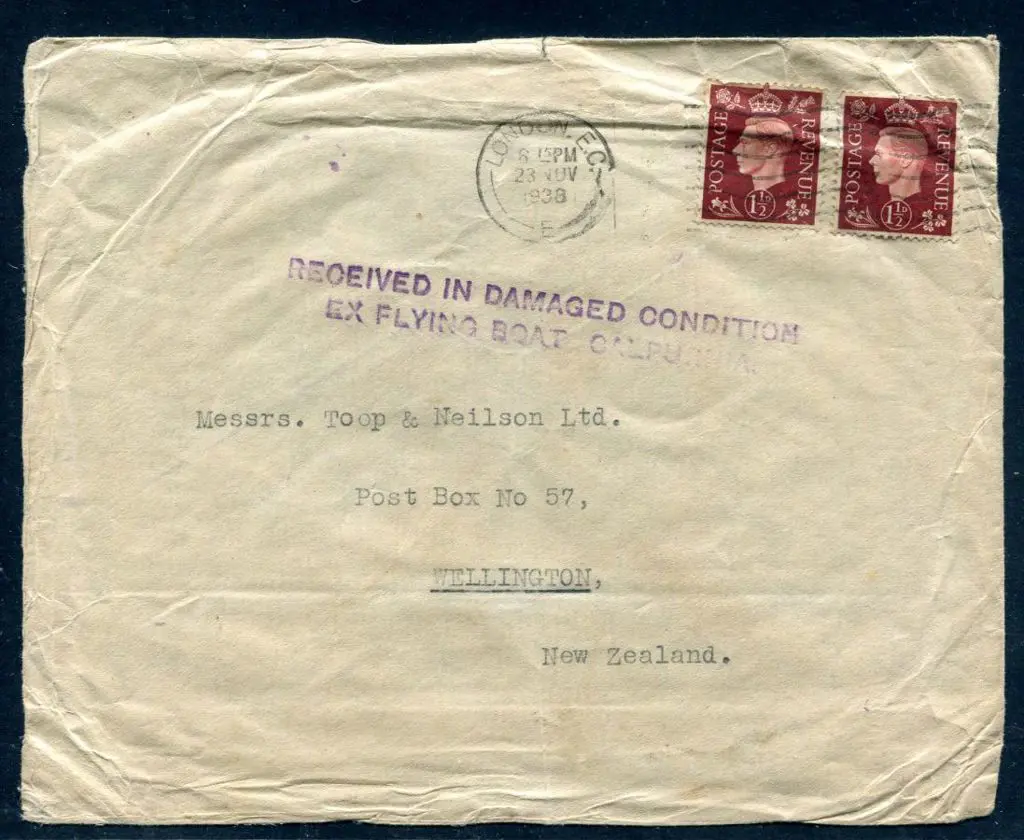 Great Britain 1938 (27th Nov) Imperial Airways ... Image 1++
