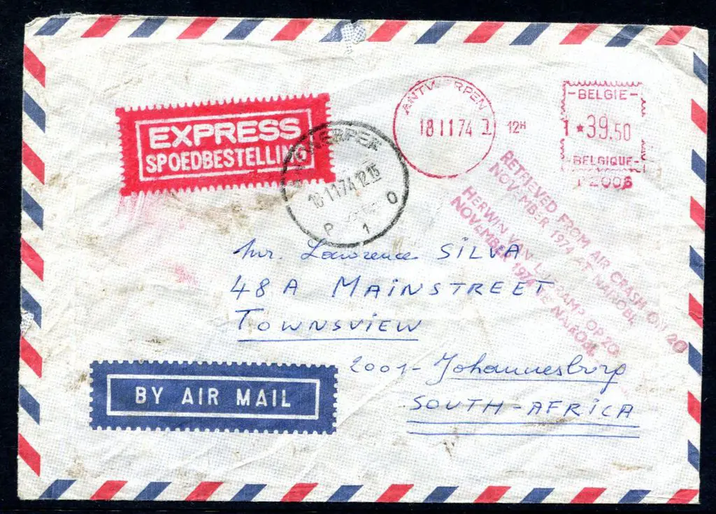 Kenya/Belgium/South Africa 1974 (18th Nov) Antwerp ... Image 1++