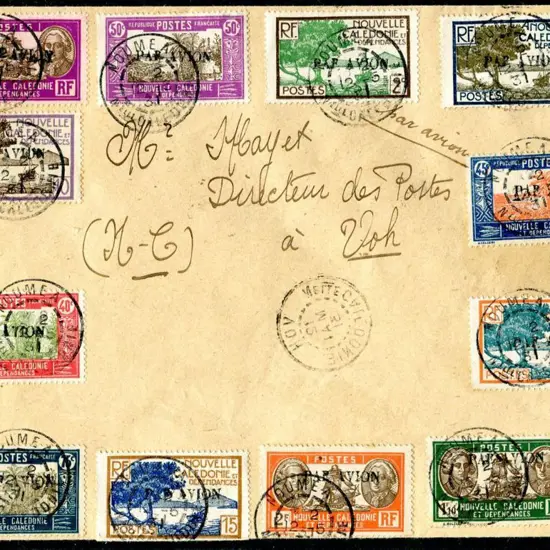 New Caledonia 1931 (12th May) Internal airmail ...