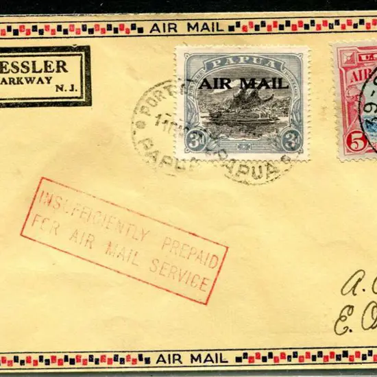 PNG 1930 (11th Mar) USA Internal Airmail ...
