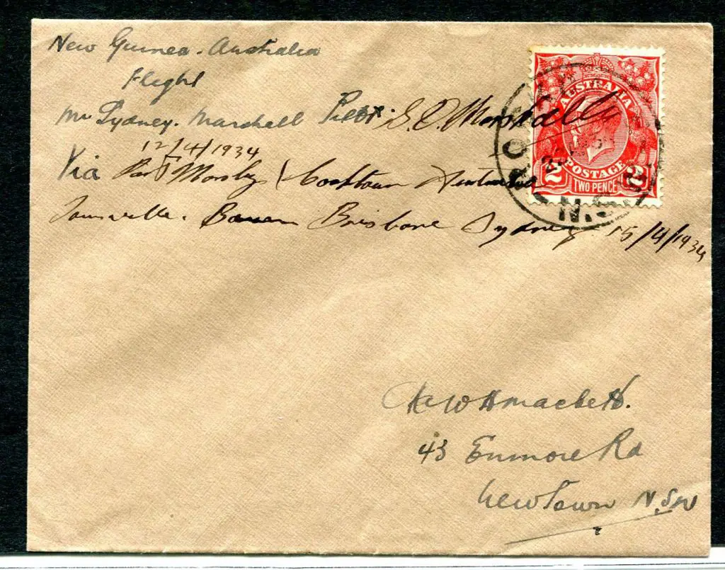 PNG 1934 (12th Apr) ditto but cover with Australia ... Image 1++