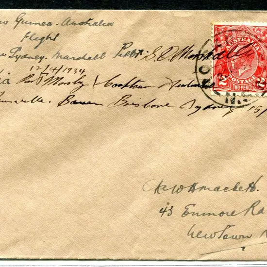PNG 1934 (12th Apr) ditto but cover with Australia ...