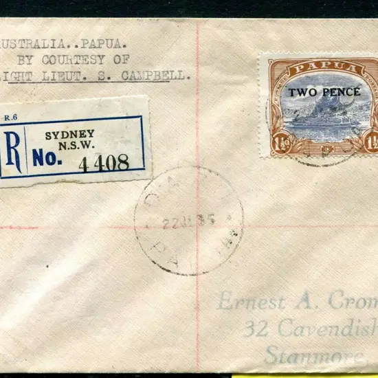 PNG 1935 (12th July) Sydney to Daru via Thursday ...