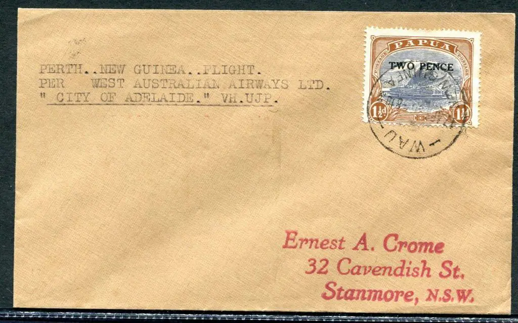PNG 1936 (17th Mar) Adelaide-Wau by DH66 Hercules ... Image 1++