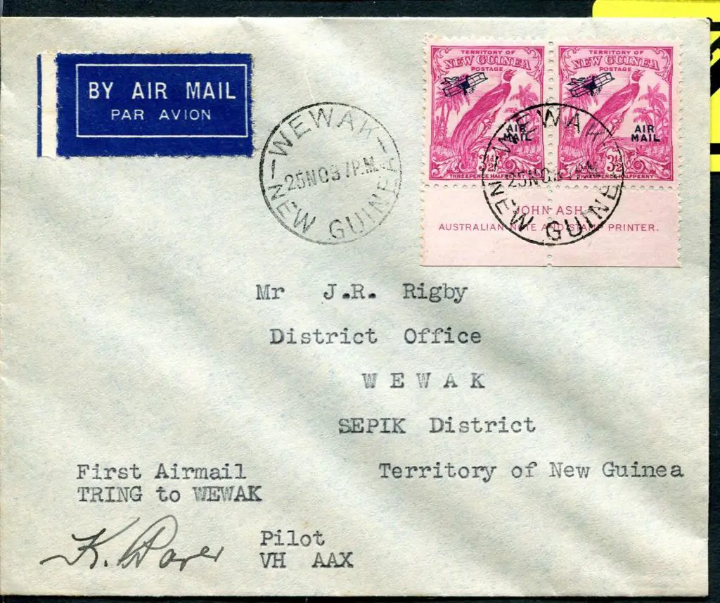 PNG 1937 (25th Nov) Tring to Wewak similarly ... Image 1++