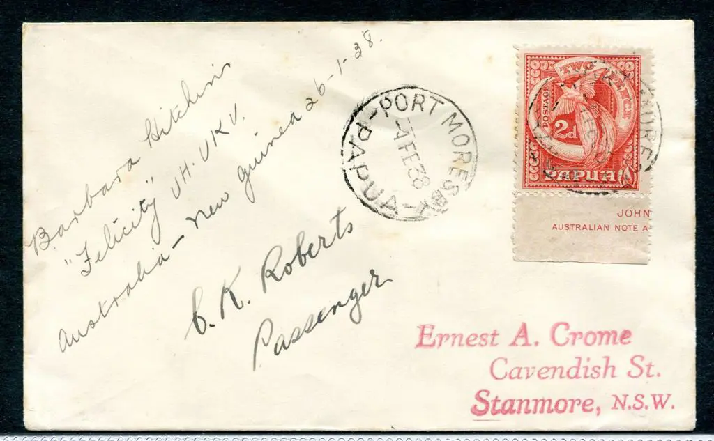 PNG 1938 (20th Jan) Sydney-to Port Moresby via ... Image 1++