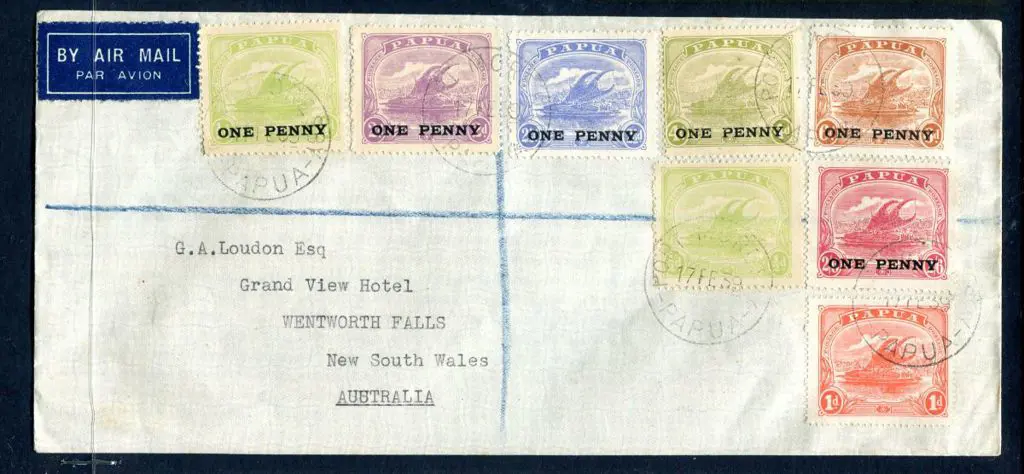 PNG 1939 (17th Feb) Port Moresby, Papua to ... Image 1++