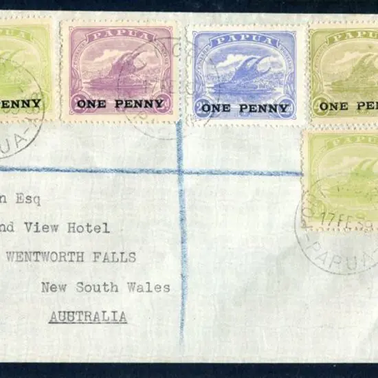 PNG 1939 (17th Feb) Port Moresby, Papua to ...