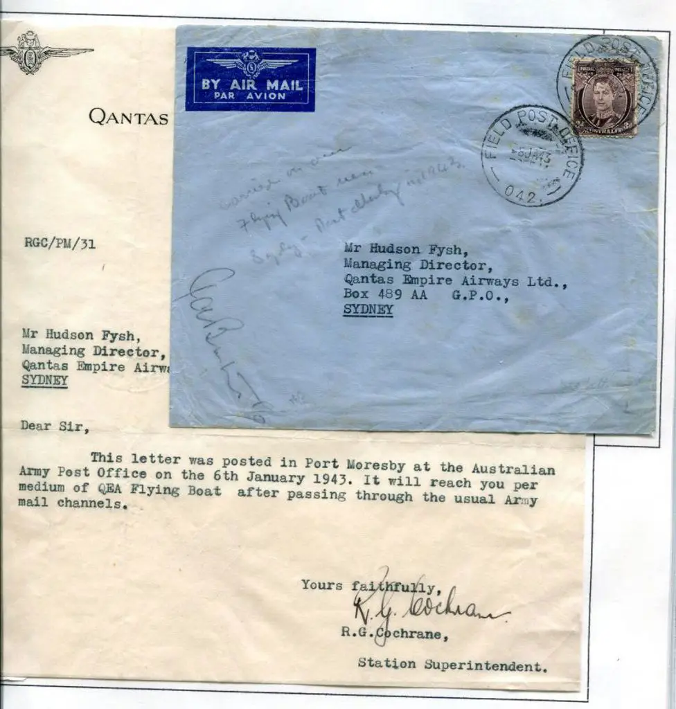 PNG 1943 (6th Jan) Port Moresby to Sydney cover ... Image 1++