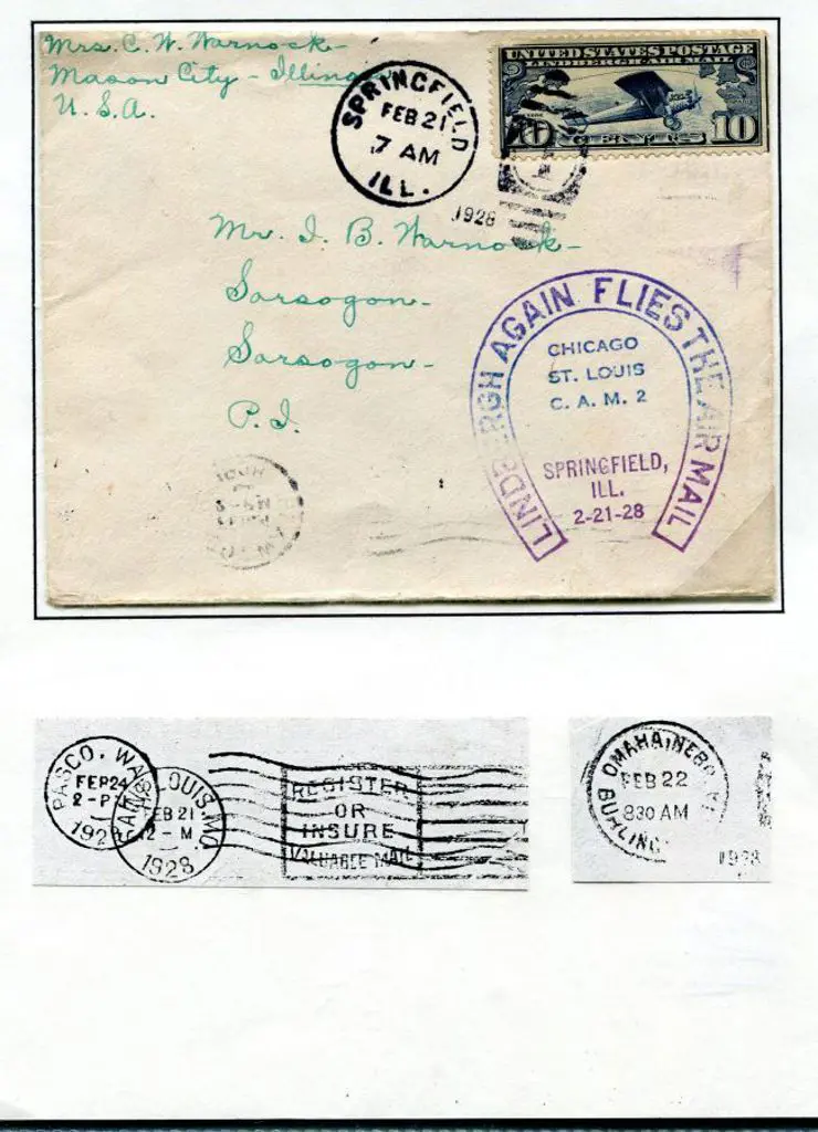 USA 1928 (21st Feb) Springfield to St Louis ... Image 1++