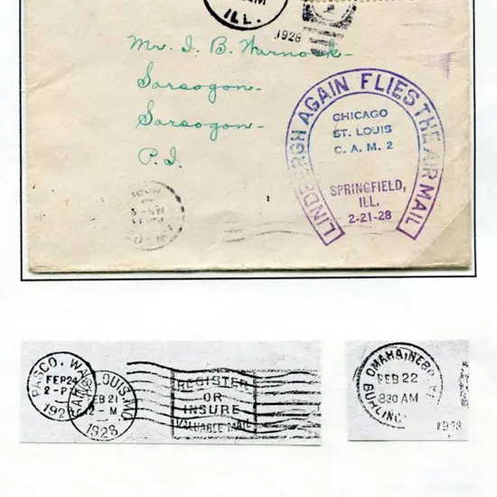 USA 1928 (21st Feb) Springfield to St Louis ...