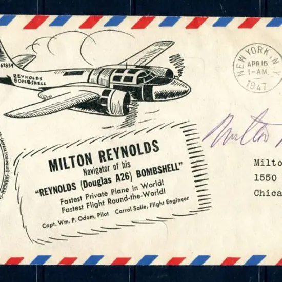 USA 1947 (16th Apr) New York to Chicago "Milton ...