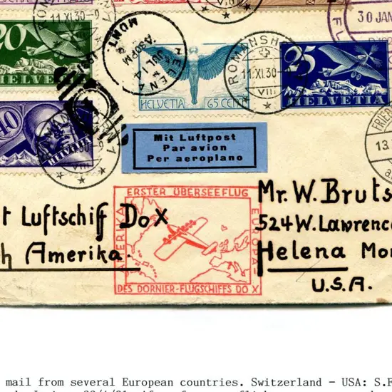 1930 (5th Nov) Dornier DO-X first Europe to USA ...