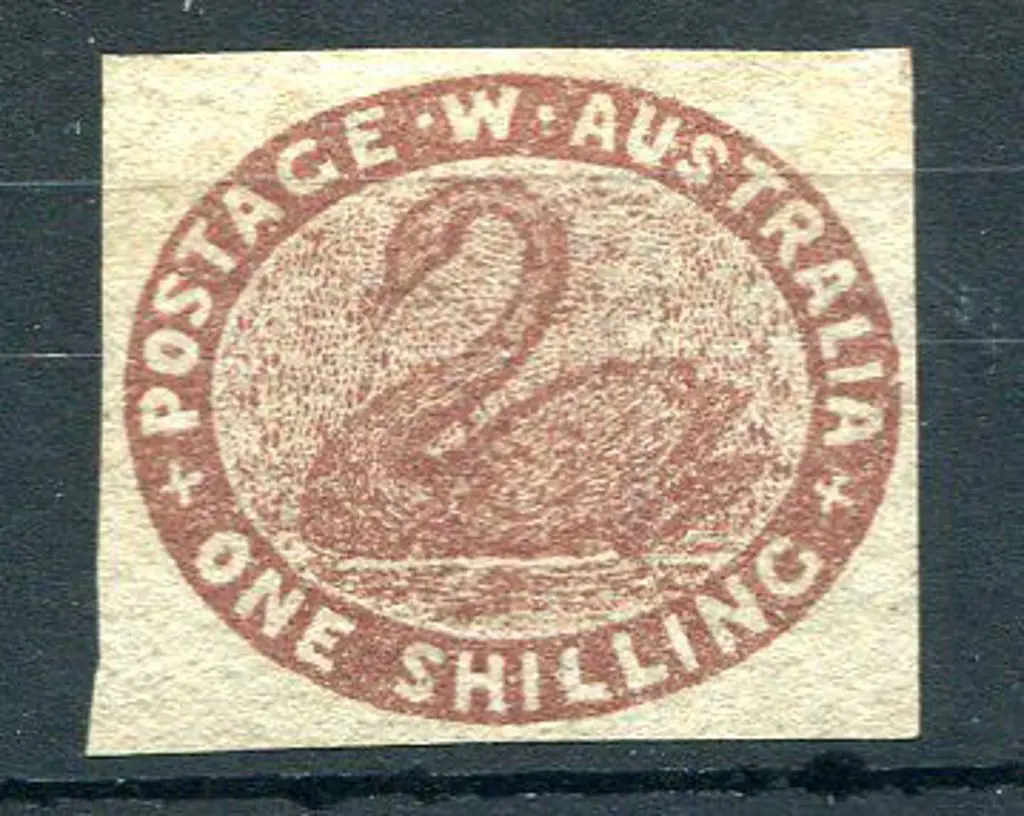 1854 1/- deep red-brown with good clear margins & ... Image 1++