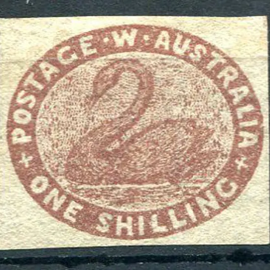 1854 1/- deep red-brown with good clear margins & ...