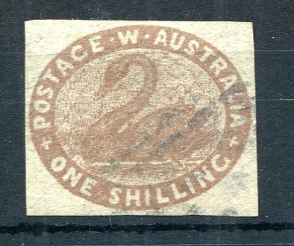 1855 1/- pale brown with clear margins. Very ... Image 1++