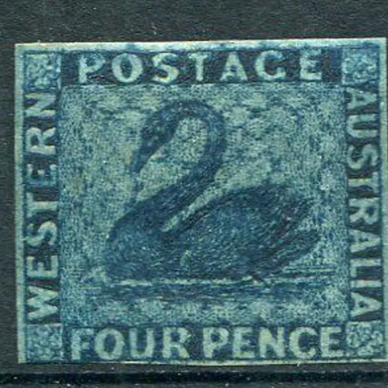 1864 4d deep blue. 3 close margins & 4th just ...