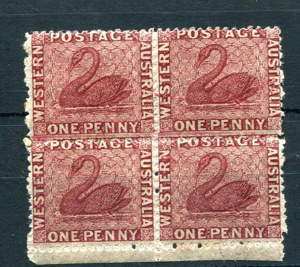 1863 1d carmine-rose, no wmk, perf 13 in bottom ... Image 1++