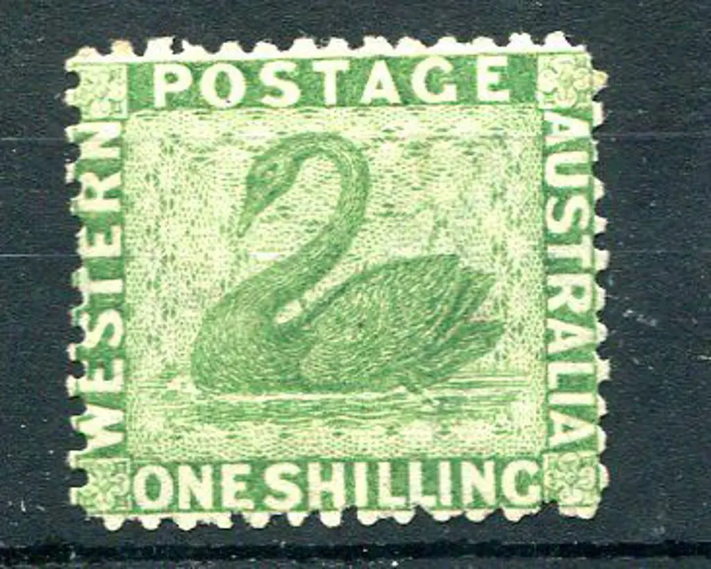 1865 1/- bright green. MLH with fresh appearance. ... Image 1++