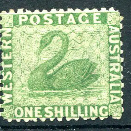 1865 1/- bright green. MLH with fresh appearance. ...
